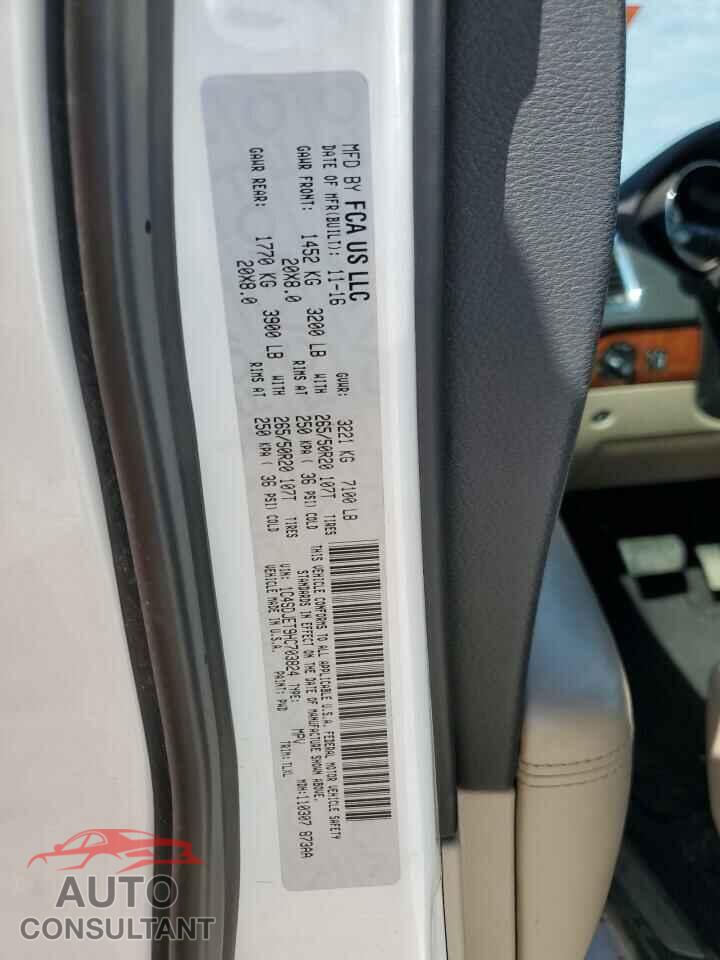DODGE DURANGO 2017 - 1C4SDJET9HC703824