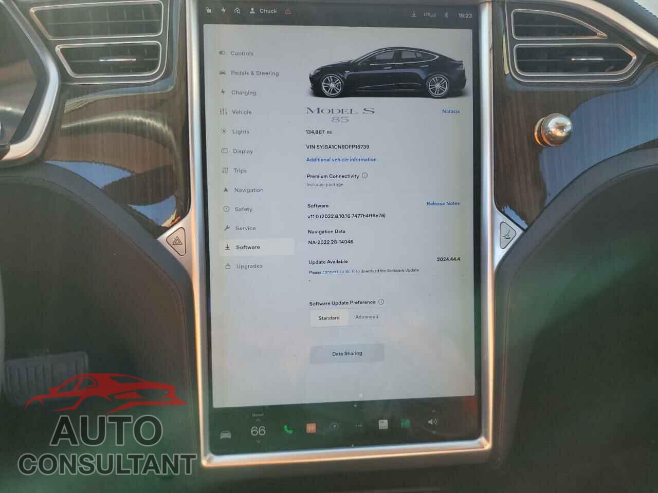 TESLA MODEL S 2013 - 5YJSA1CN9DFP15739
