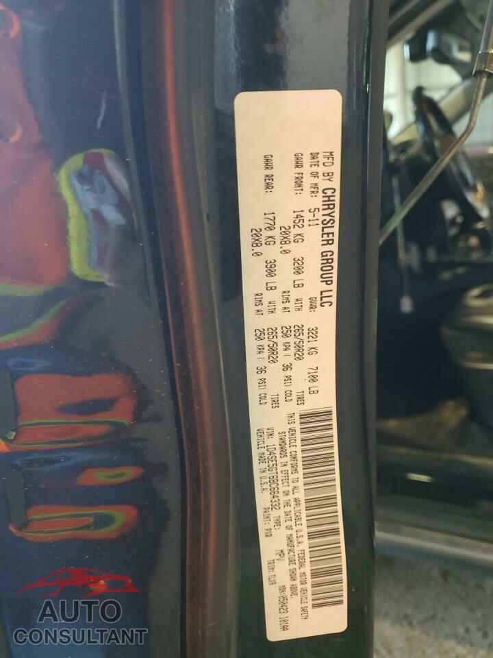 DODGE DURANGO 2011 - 1D4SE5GT6BC664332
