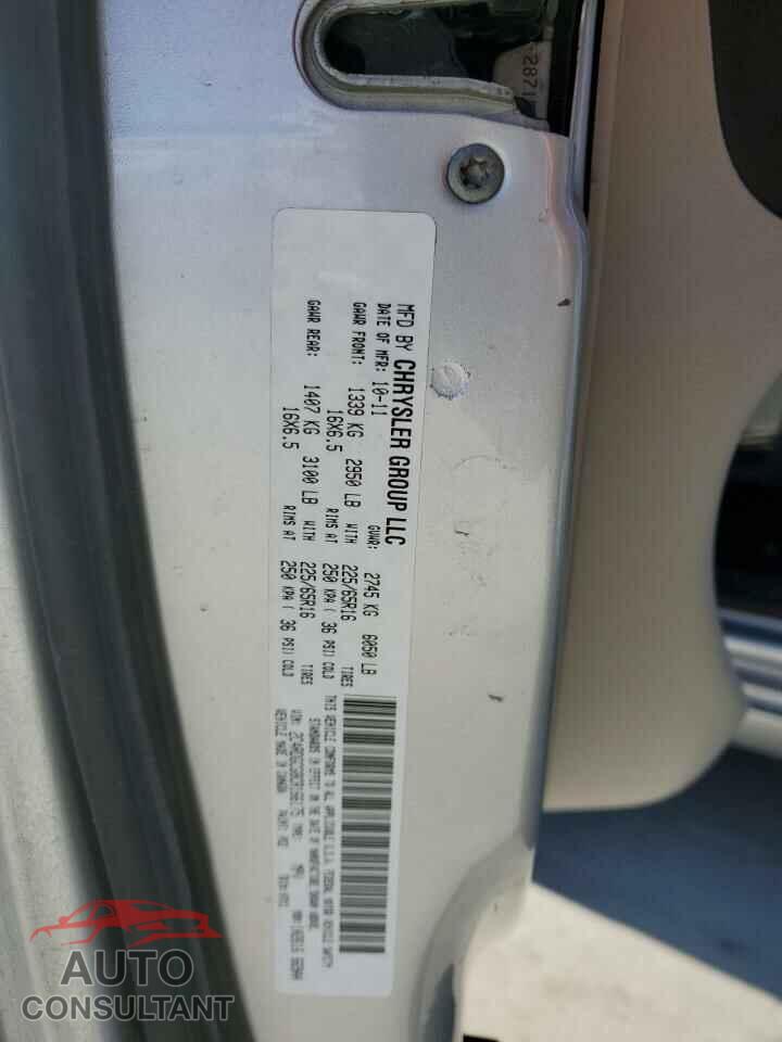 DODGE CARAVAN 2012 - 2C4RDGCG8CR166175