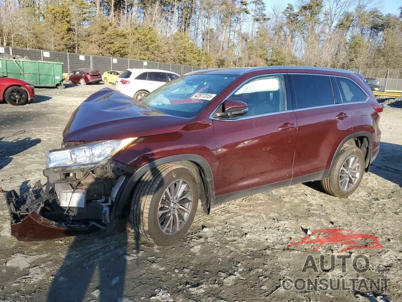 TOYOTA HIGHLANDER 2019 - 5TDJZRFH1KS741429