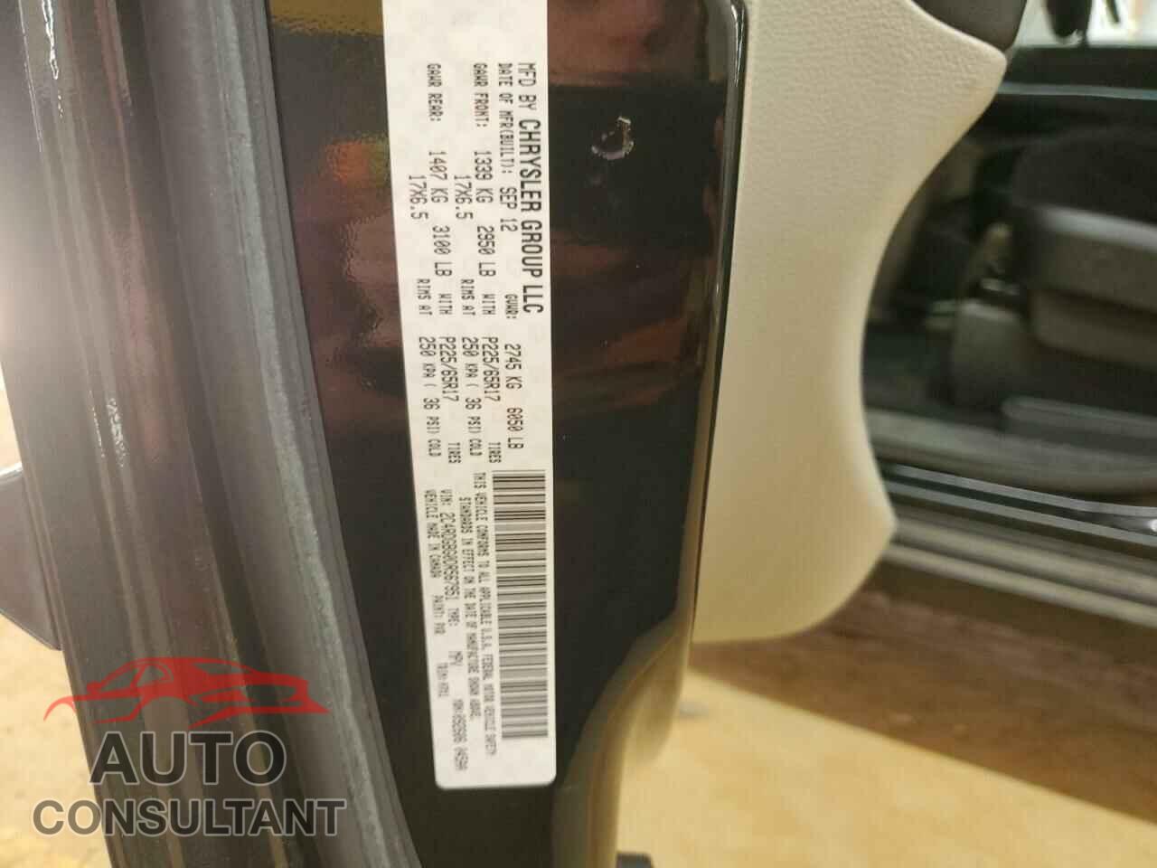 DODGE CARAVAN 2013 - 2C4RDGBG0DR567951