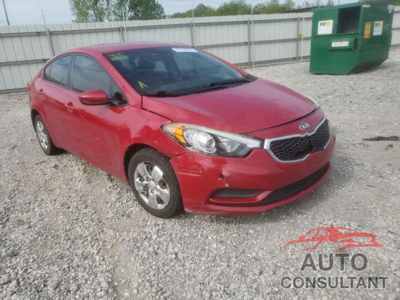 KIA FORTE 2016 - KNAFK4A68G5553360