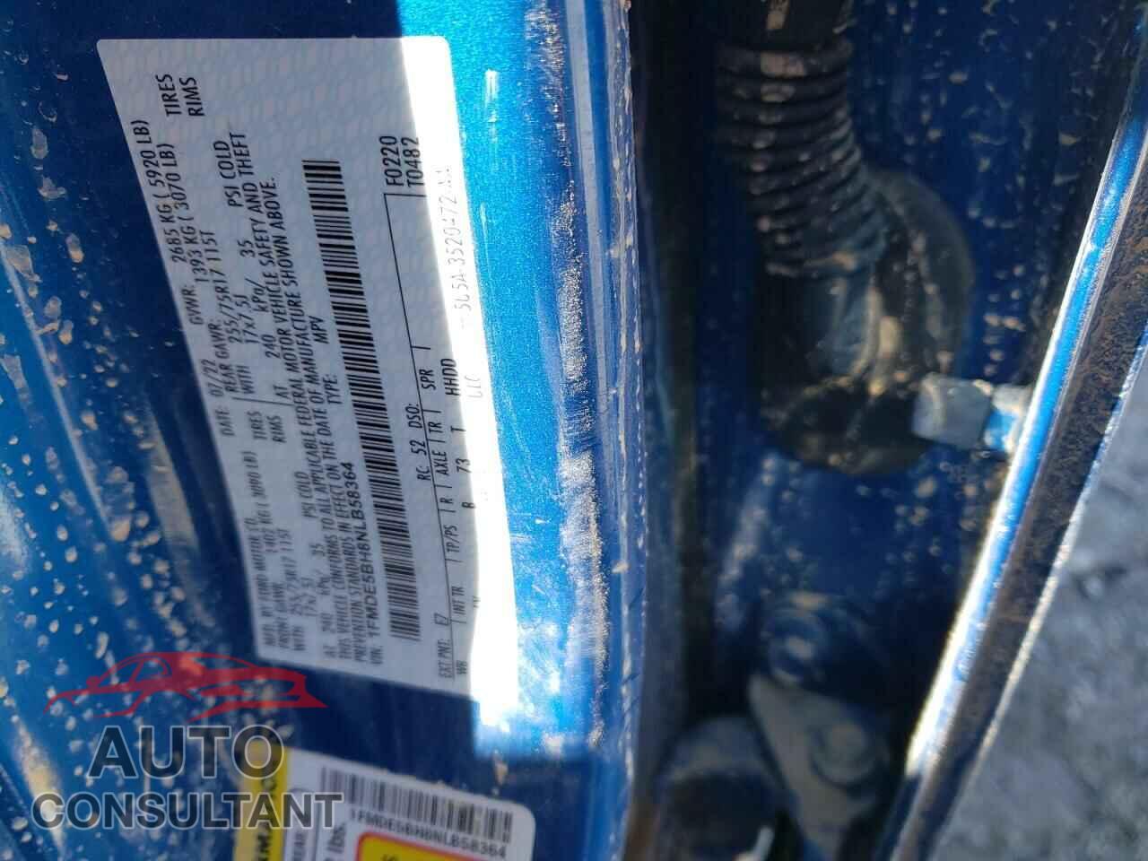 FORD BRONCO 2022 - 1FMDE5BH8NLB58364