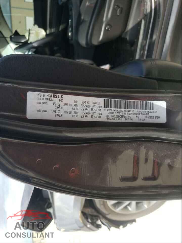 DODGE DURANGO 2017 - 1C4RDJDG0HC827998