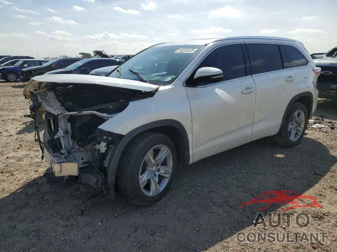 TOYOTA HIGHLANDER 2016 - 5TDYKRFH9GS151747