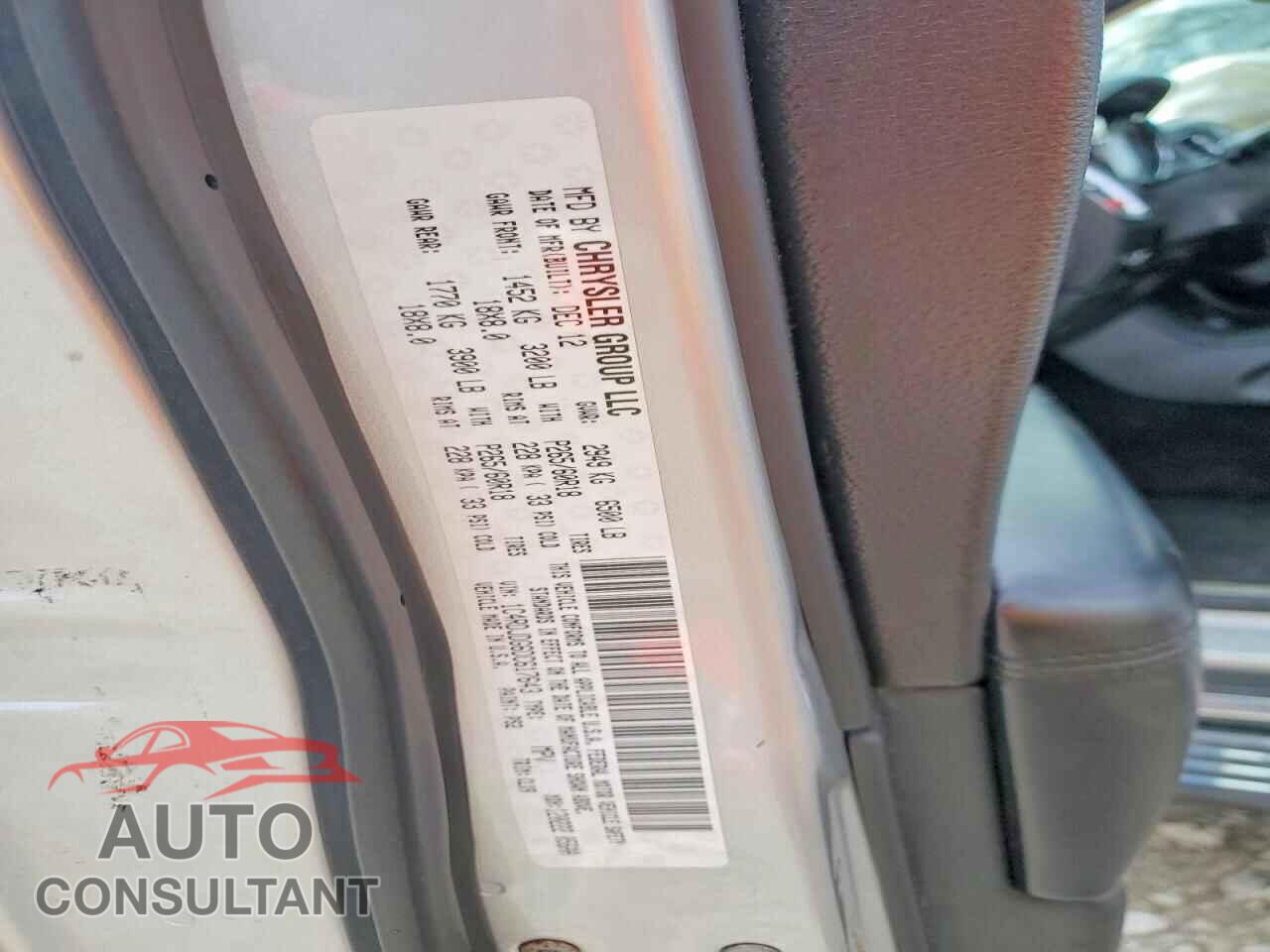 DODGE DURANGO 2013 - 1C4RDJDG6DC617643