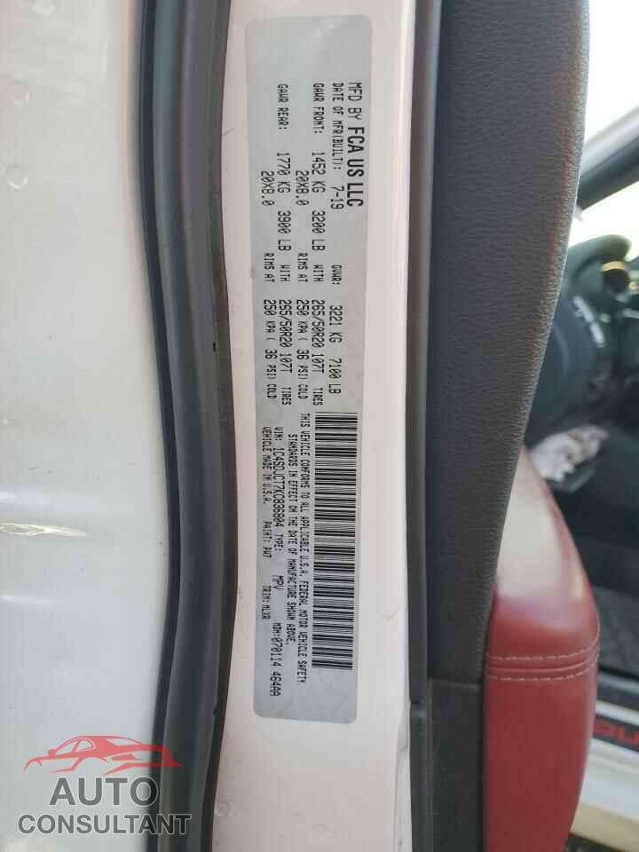 DODGE DURANGO 2019 - 1C4SDJCT7KC836804