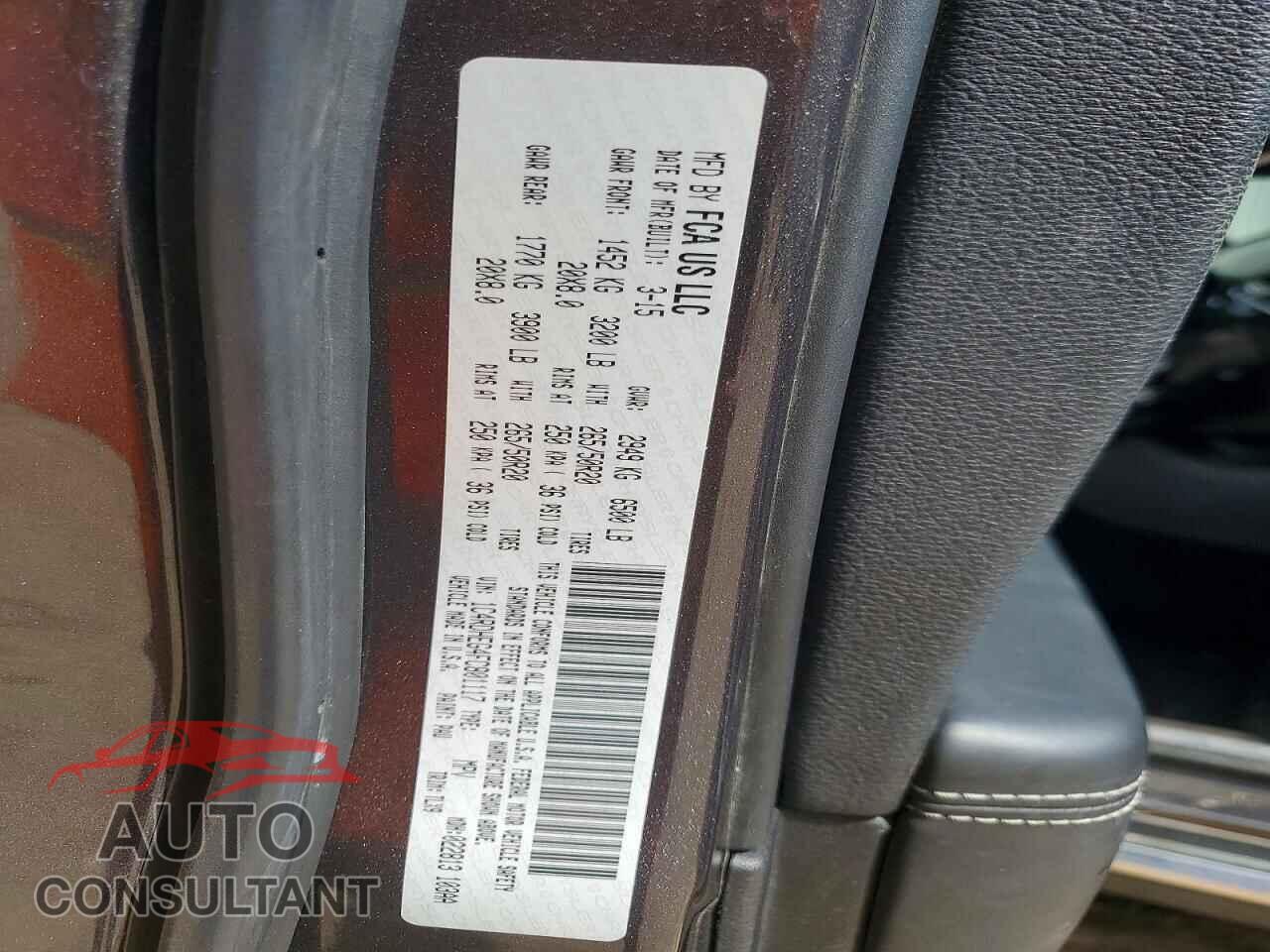 DODGE DURANGO 2015 - 1C4RDHEG4FC801117
