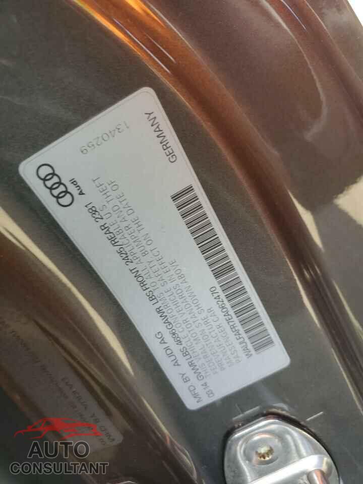 AUDI A5 2014 - WAULFAFR7EA062470