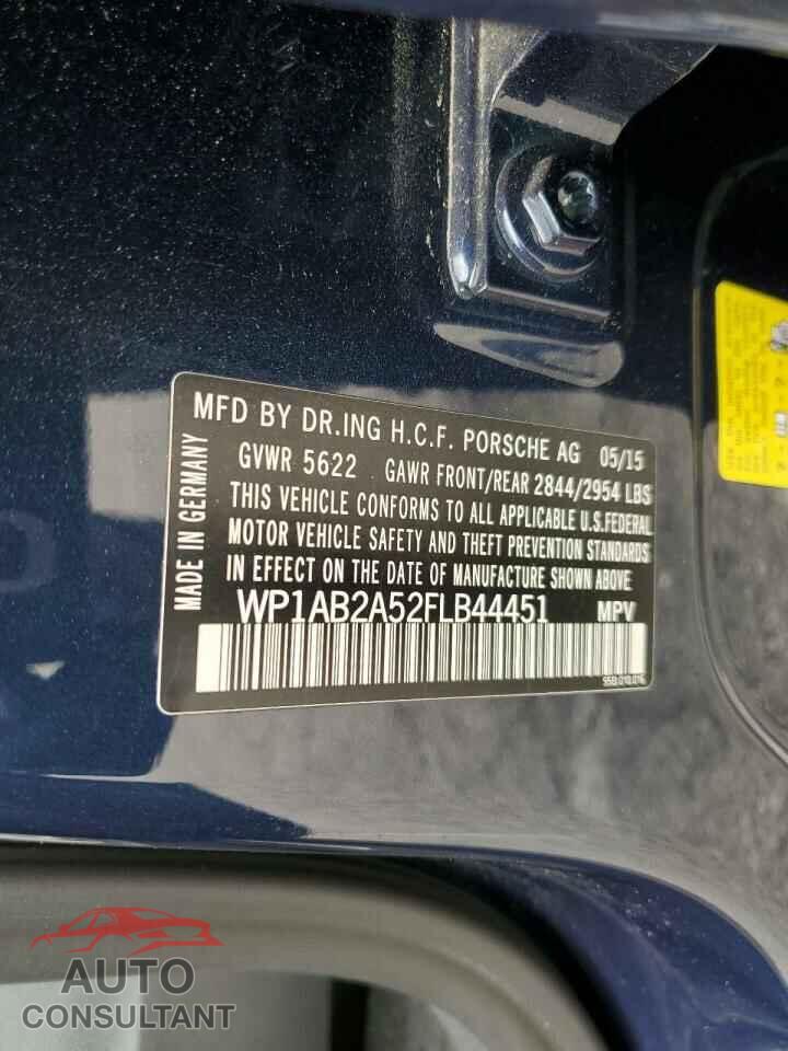 PORSCHE MACAN 2015 - WP1AB2A52FLB44451
