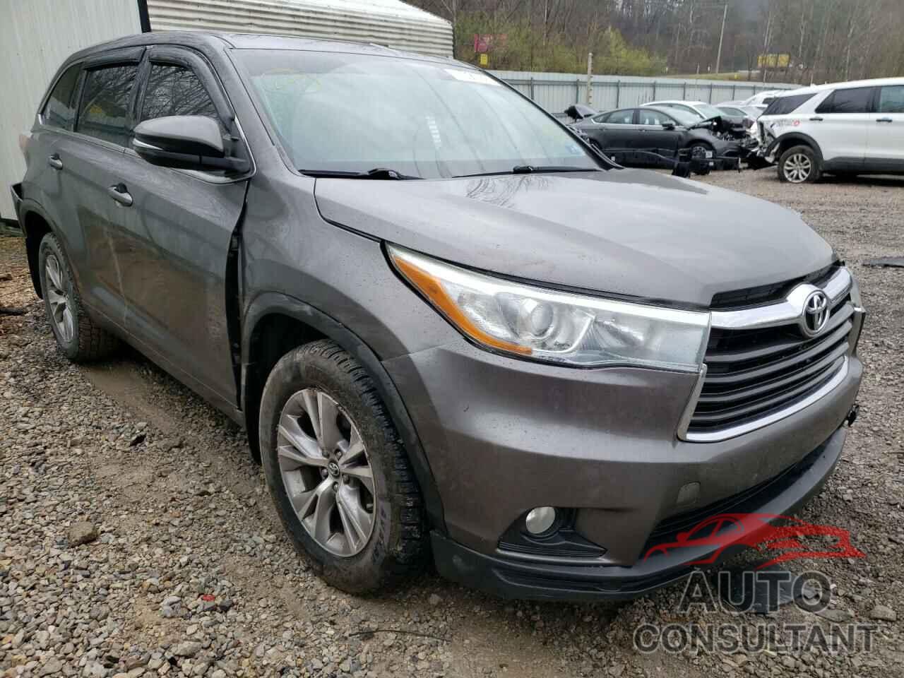 TOYOTA HIGHLANDER 2016 - 5TDBKRFH6GS318670