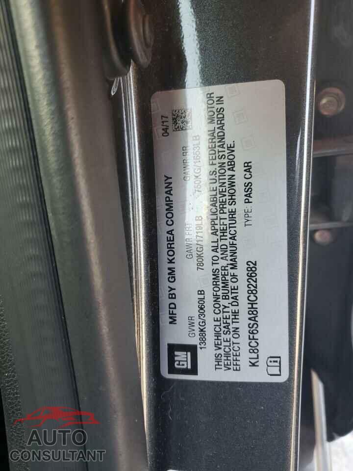 CHEVROLET SPARK 2017 - KL8CF6SA8HC822682