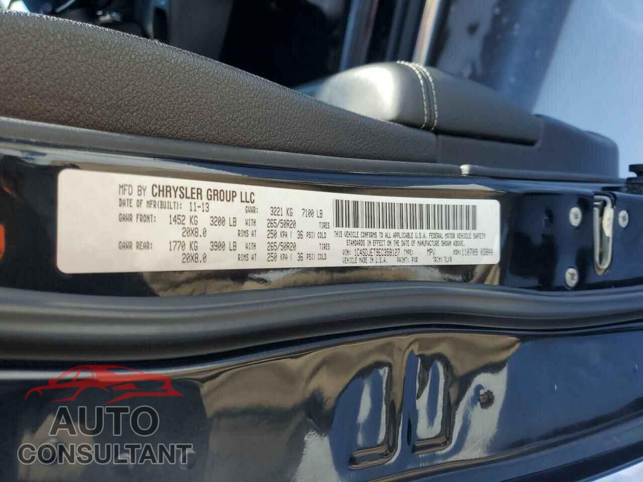DODGE DURANGO 2014 - 1C4SDJET9EC358127