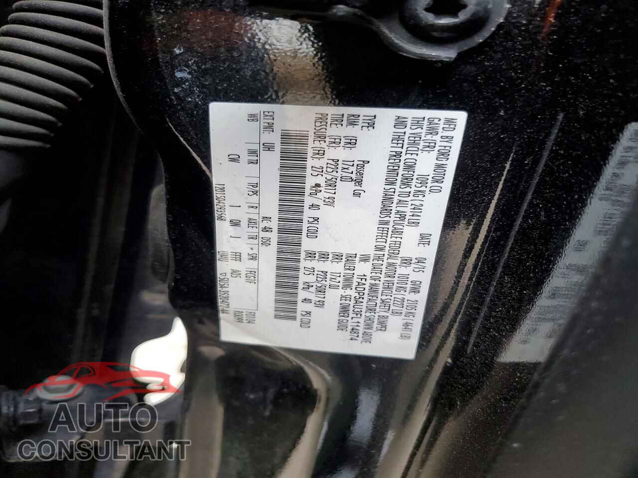 FORD CMAX 2015 - 1FADP5AU3FL114874