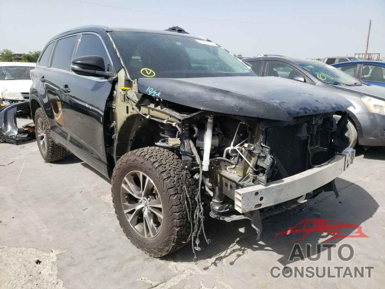 TOYOTA HIGHLANDER 2016 - 5TDKKRFH9GS504395