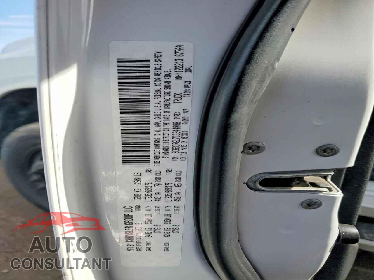 DODGE RAM 3500 2012 - 3C63DRGL7CG344888