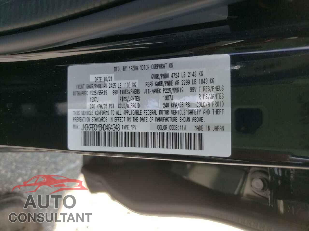 MAZDA CX-5 2021 - JM3KFBDM6M0484348
