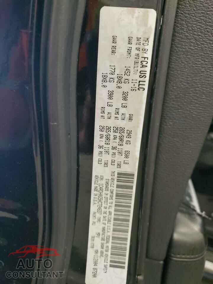 DODGE DURANGO 2017 - 1C4RDHAG5HC724637
