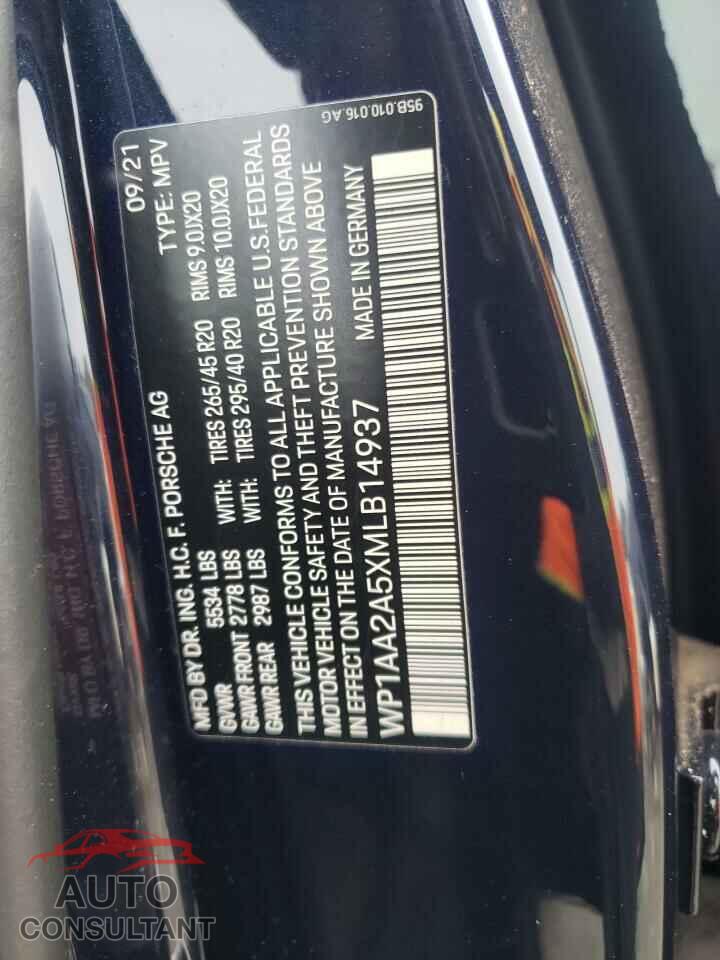 PORSCHE MACAN 2021 - WP1AA2A5XMLB14937