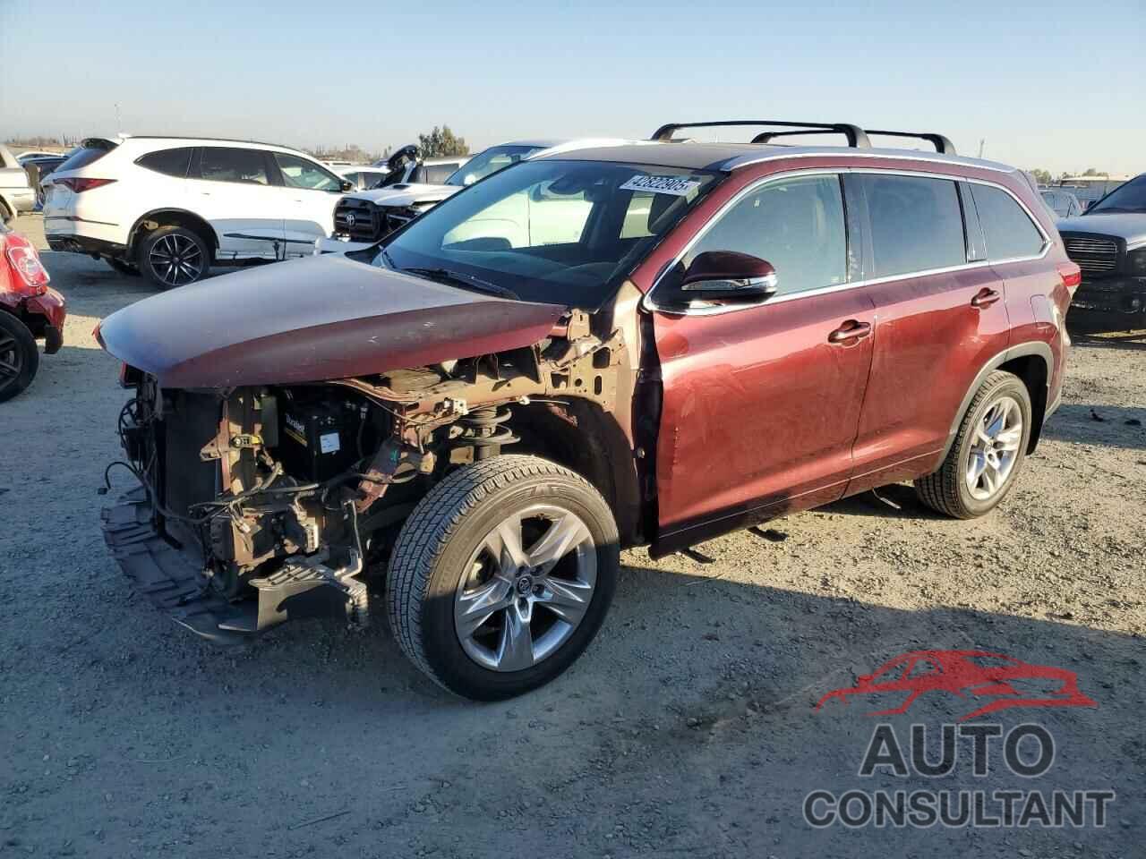 TOYOTA HIGHLANDER 2017 - 5TDDZRFH5HS458439