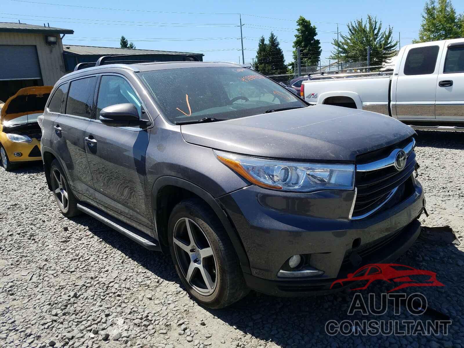 TOYOTA HIGHLANDER 2016 - 5TDDKRFH4GS346590