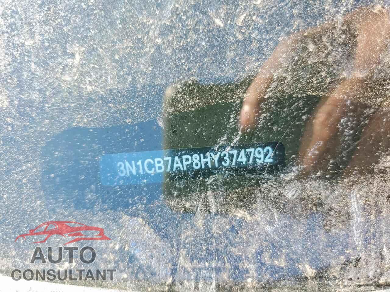 NISSAN SENTRA 2017 - 3N1CB7AP8HY374792