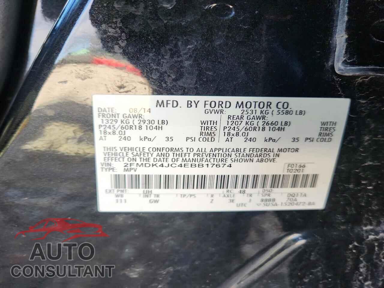FORD EDGE 2014 - 2FMDK4JC4EBB17674