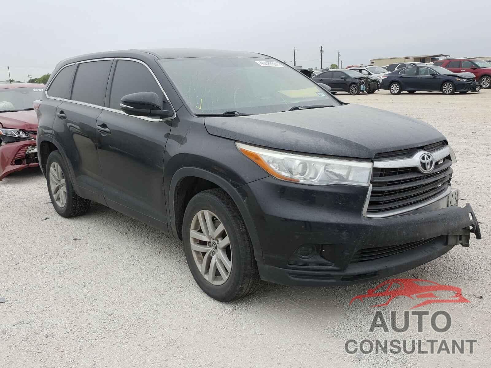 TOYOTA HIGHLANDER 2016 - 5TDZARFHXGS019331
