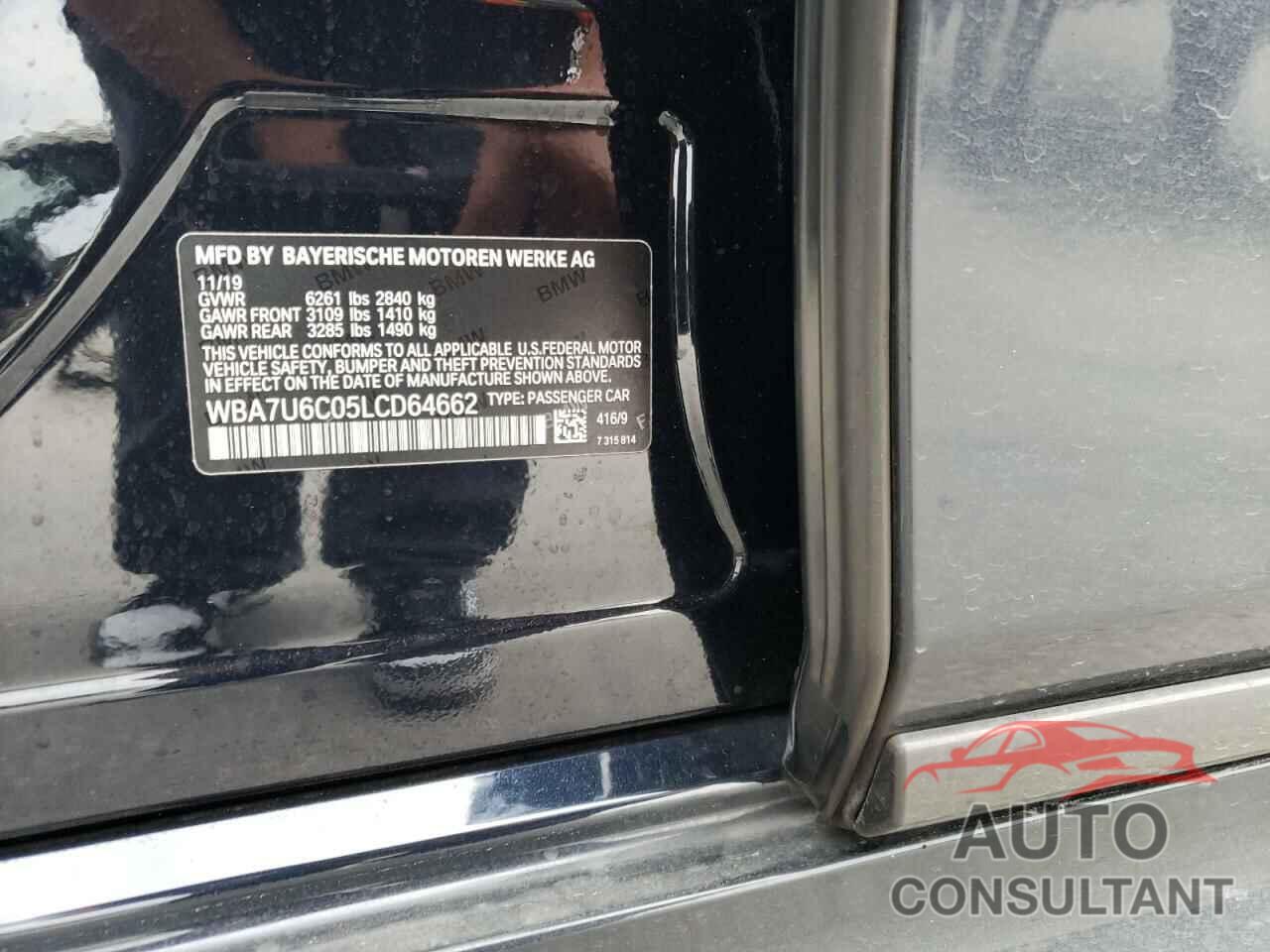 BMW M7 2020 - WBA7U6C05LCD64662