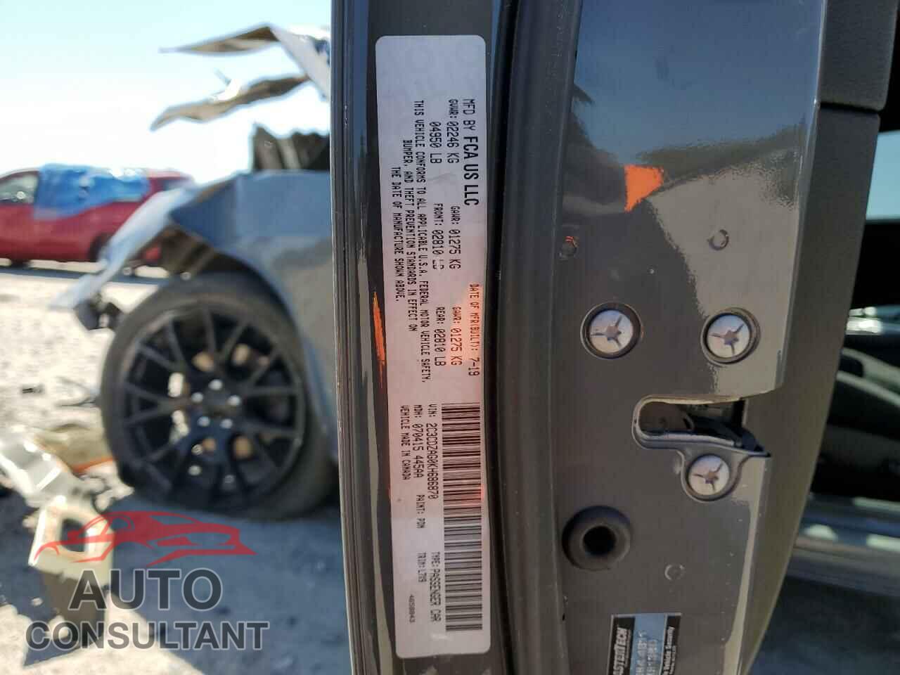 DODGE CHALLENGER 2019 - 2C3CDZAG0KH686870