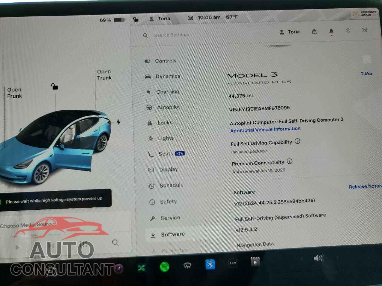 TESLA MODEL 3 2021 - 5YJ3E1EA8MF978095