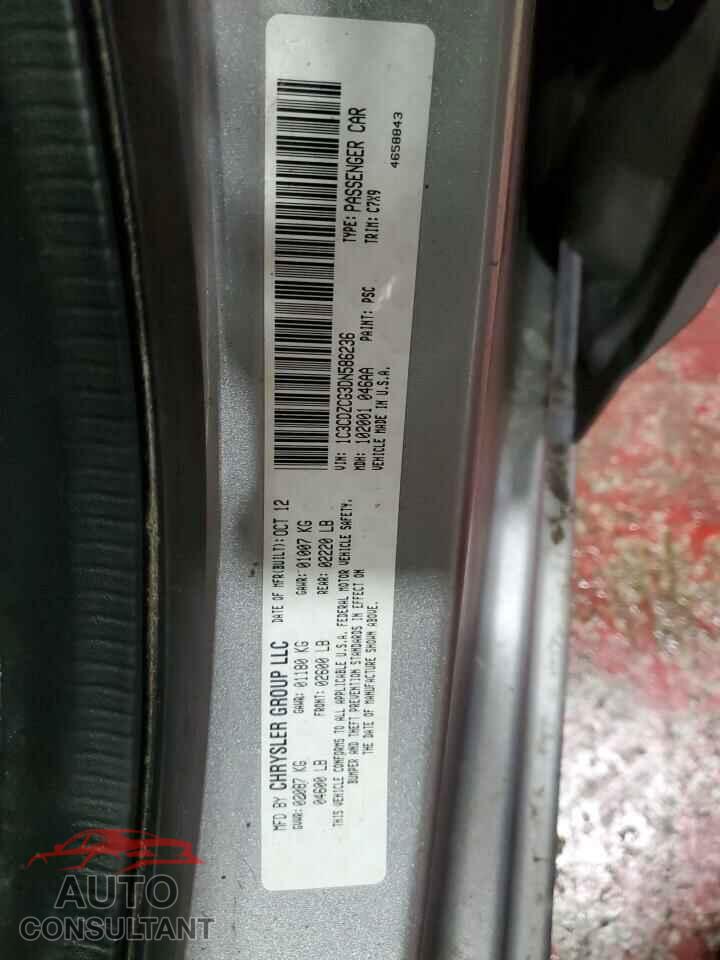 DODGE AVENGER 2013 - 1C3CDZCG3DN586236