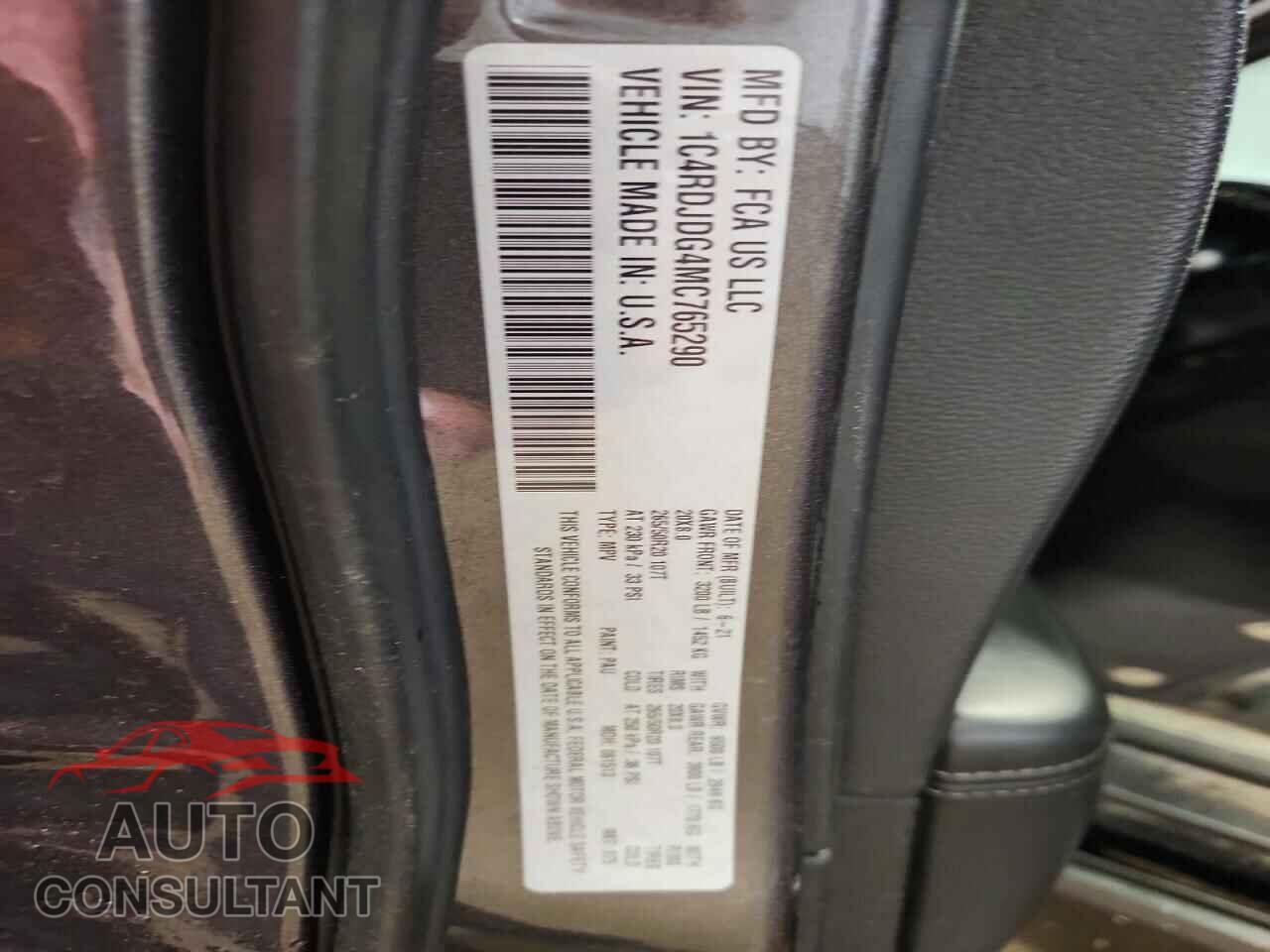 DODGE DURANGO 2021 - 1C4RDJDG4MC765290