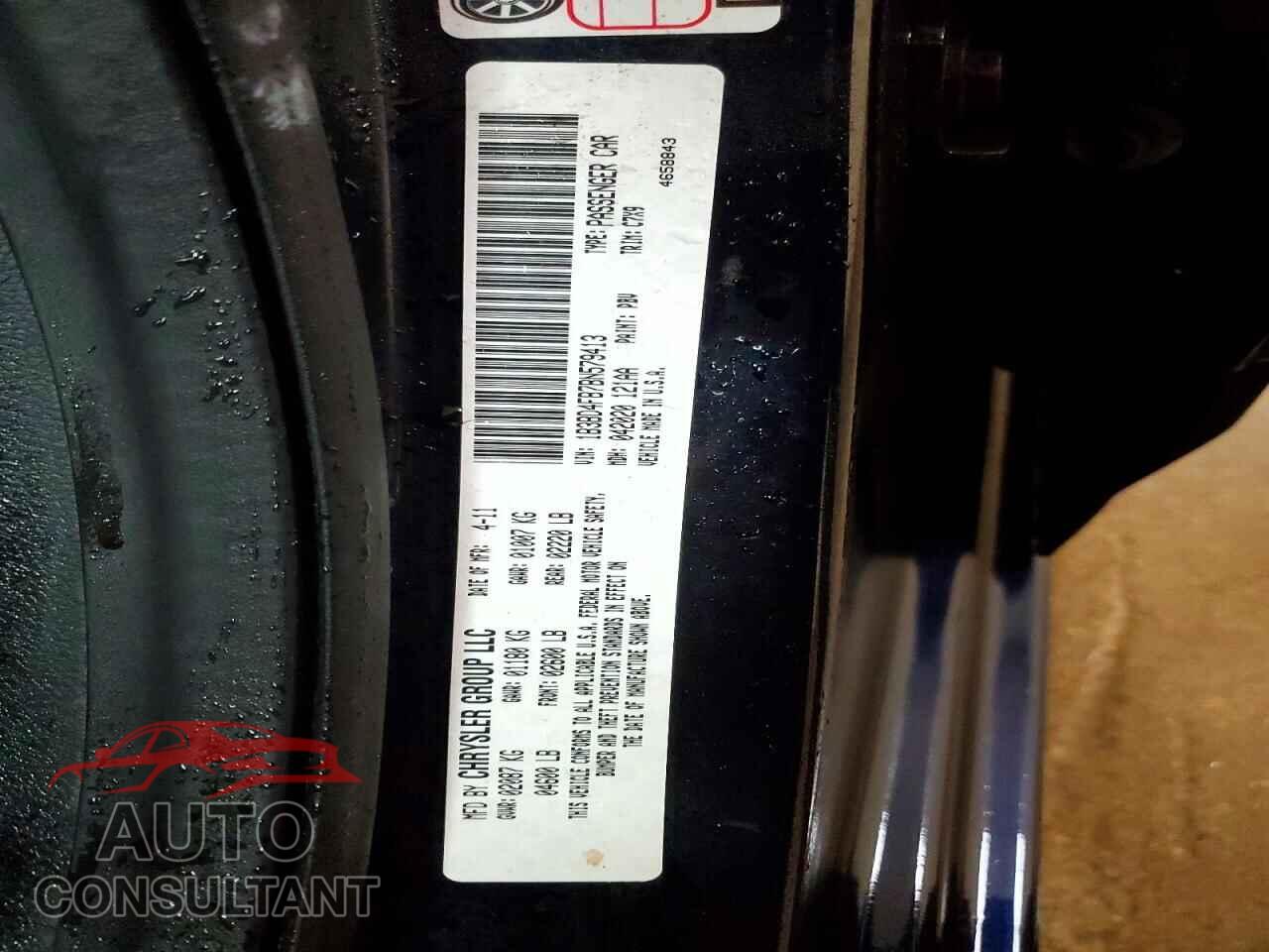 DODGE AVENGER 2011 - 1B3BD4FB7BN579413