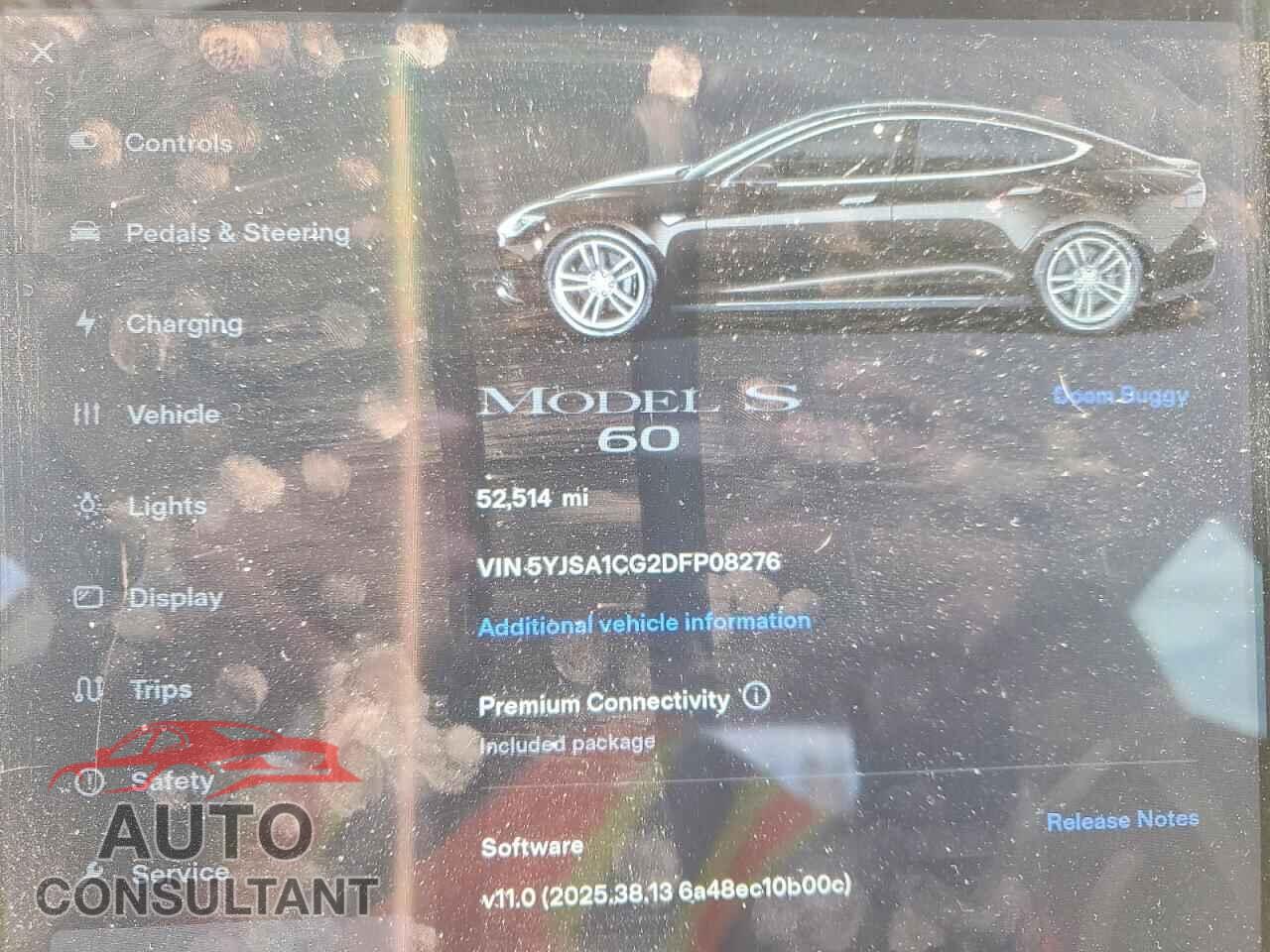 TESLA MODEL S 2013 - 5YJSA1CG2DFP08276