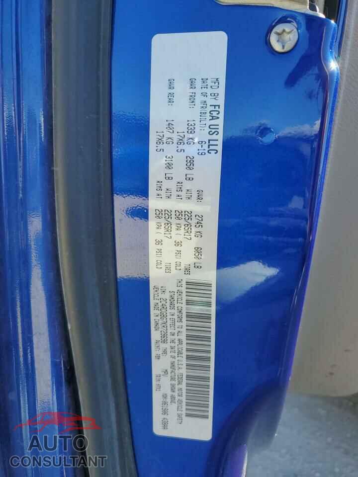 DODGE CARAVAN 2019 - 2C4RDGBG7KR729698