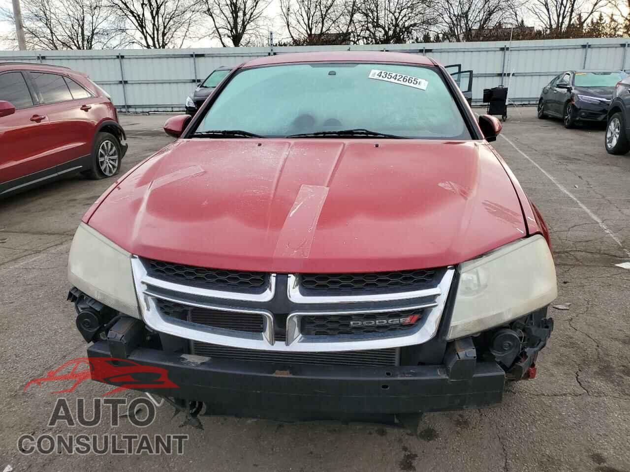 DODGE AVENGER 2012 - 1C3CDZCB5CN313141