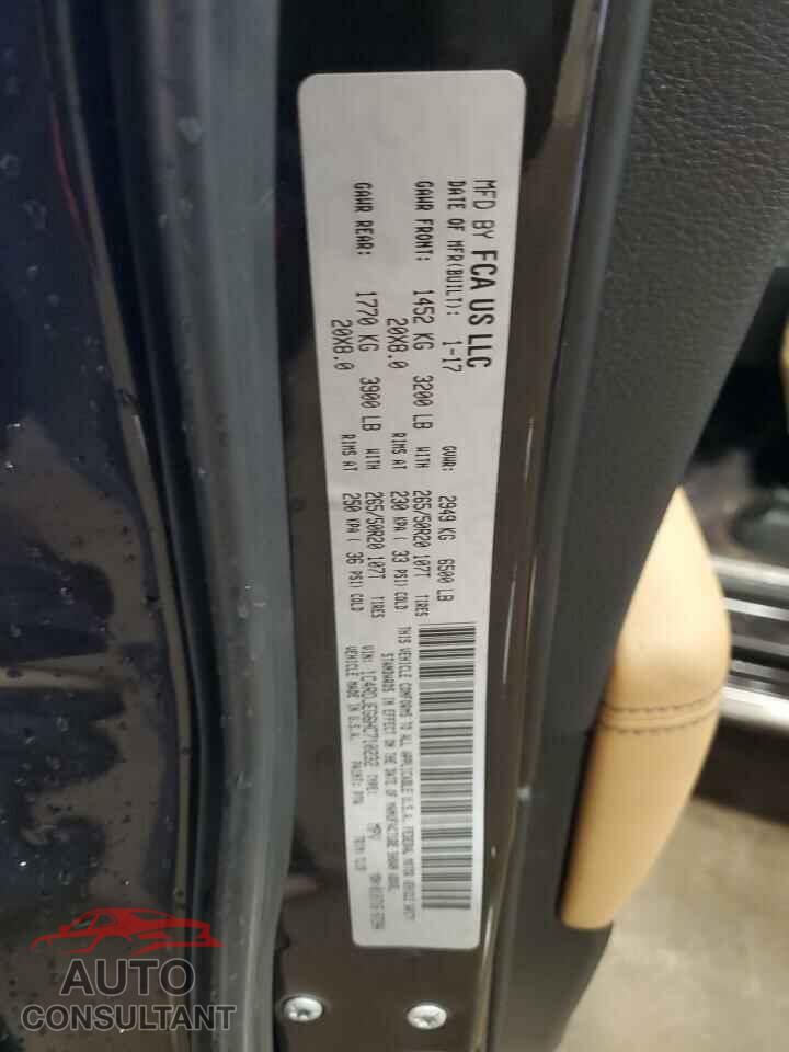 DODGE DURANGO 2017 - 1C4RDJEG6HC710232