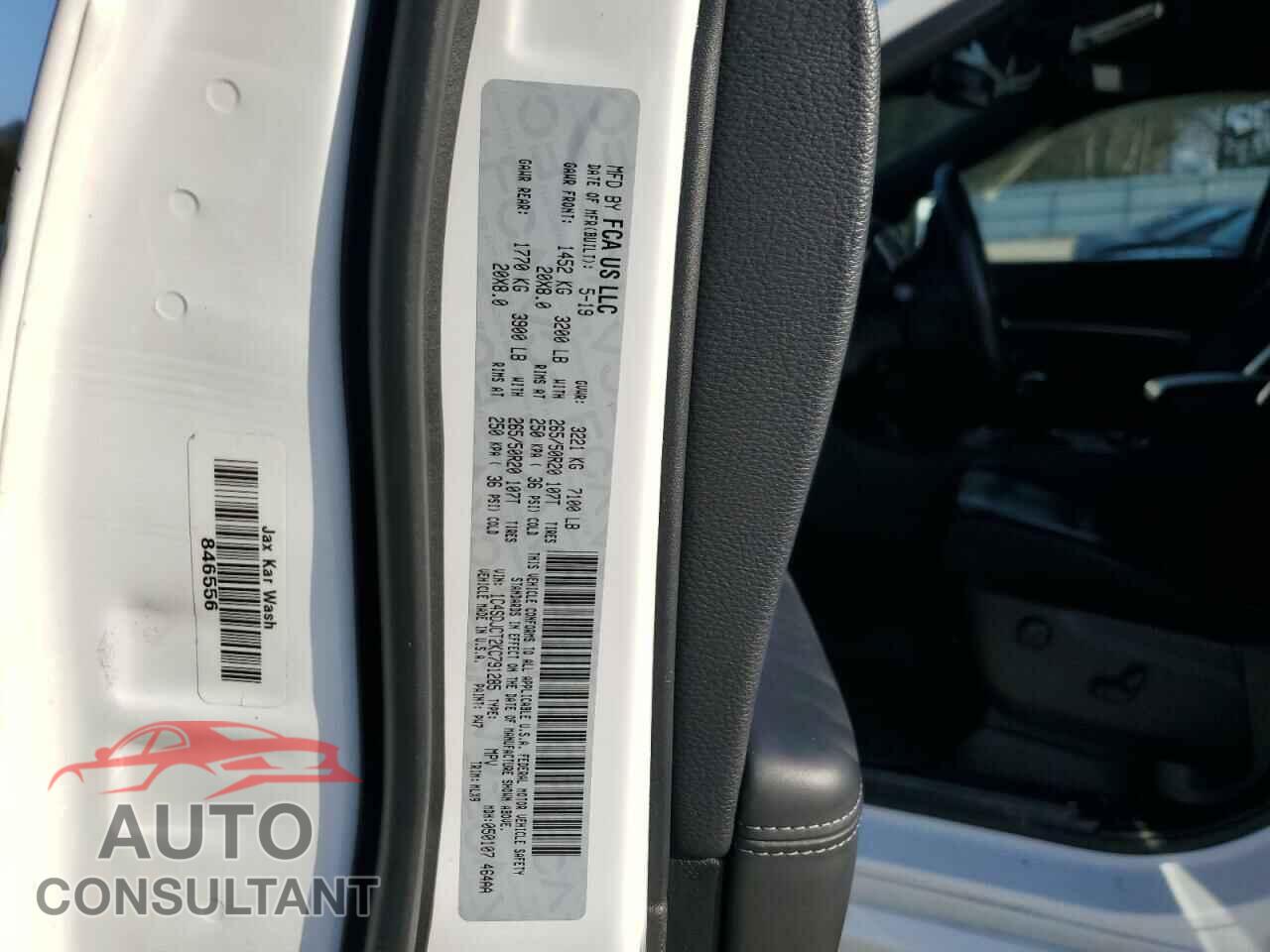 DODGE DURANGO 2019 - 1C4SDJCT2KC791285