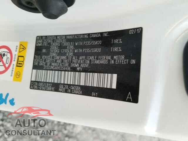 LEXUS RX350 2017 - 2T2ZZMCAXHC056498