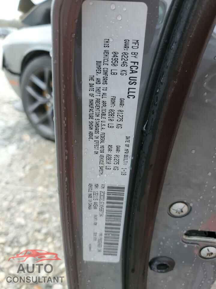 DODGE CHALLENGER 2019 - 2C3CDZJG1KH587104