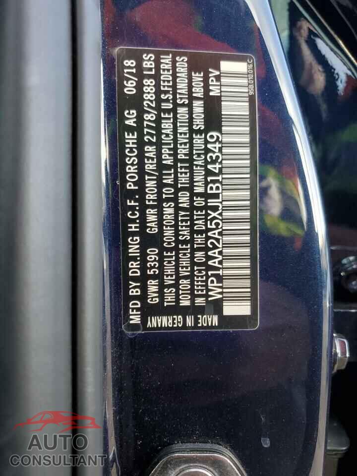 PORSCHE MACAN 2018 - WP1AA2A5XJLB14349