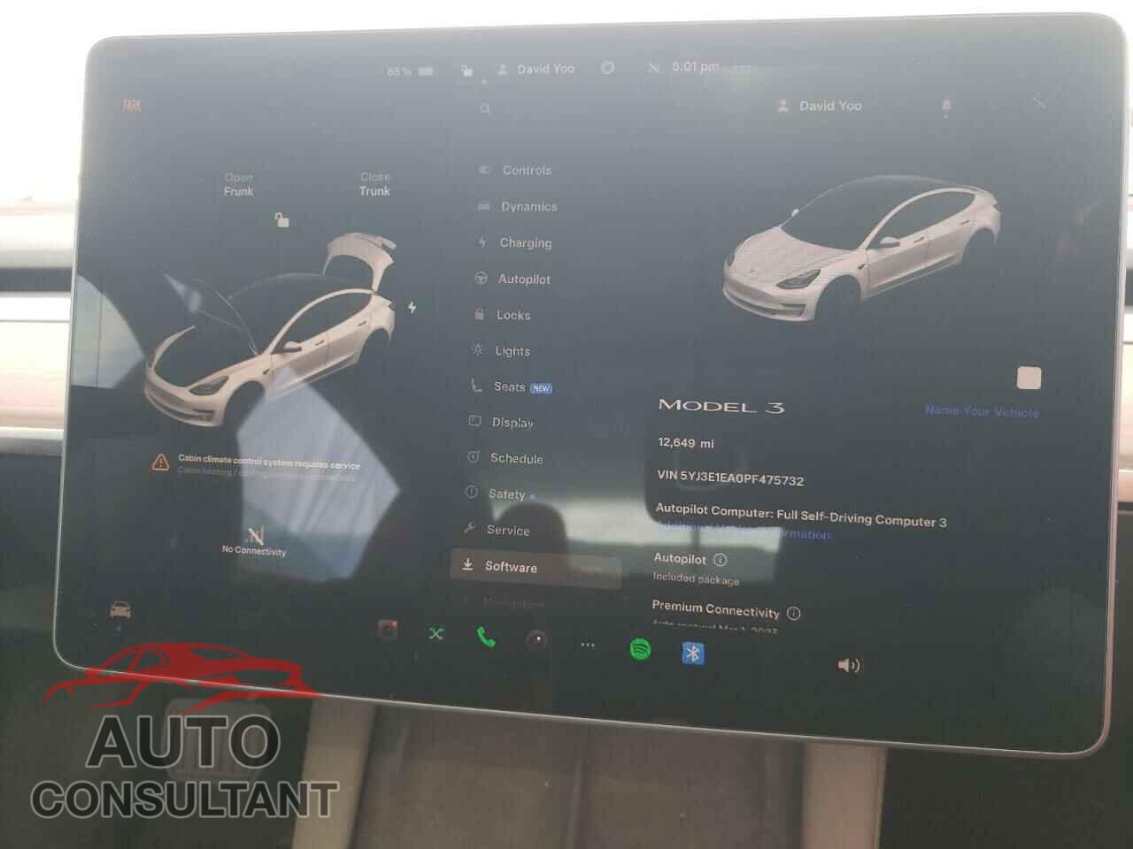 TESLA MODEL 3 2023 - 5YJ3E1EA0PF475732