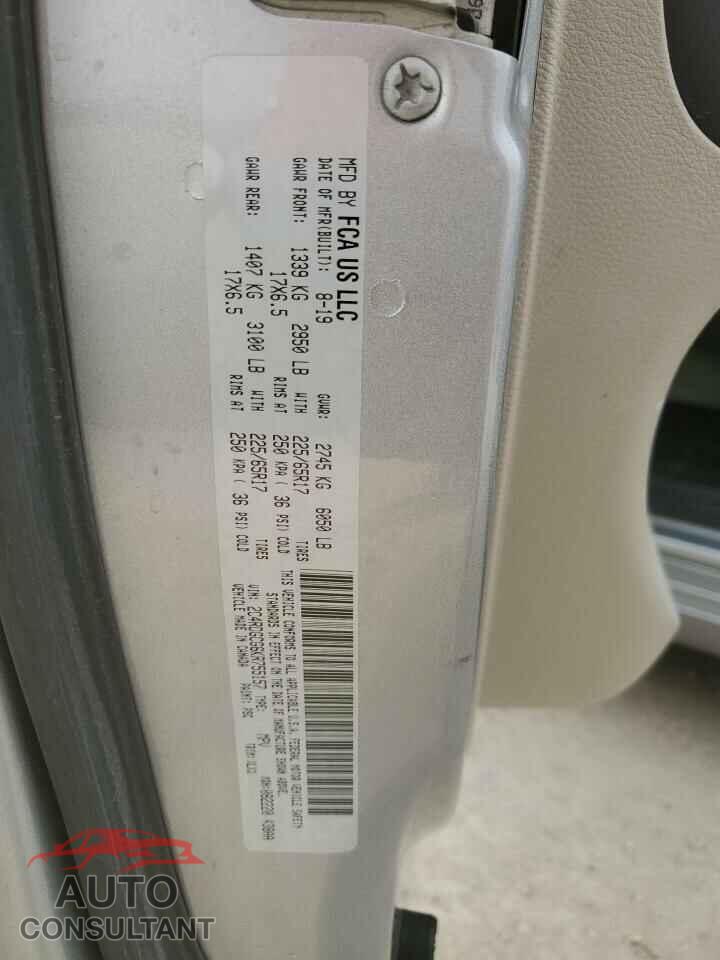 DODGE CARAVAN 2019 - 2C4RDGCG6KR755157