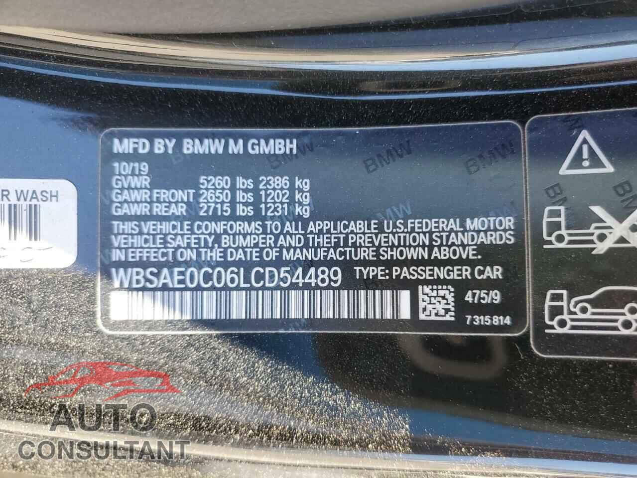 BMW M8 2020 - WBSAE0C06LCD54489