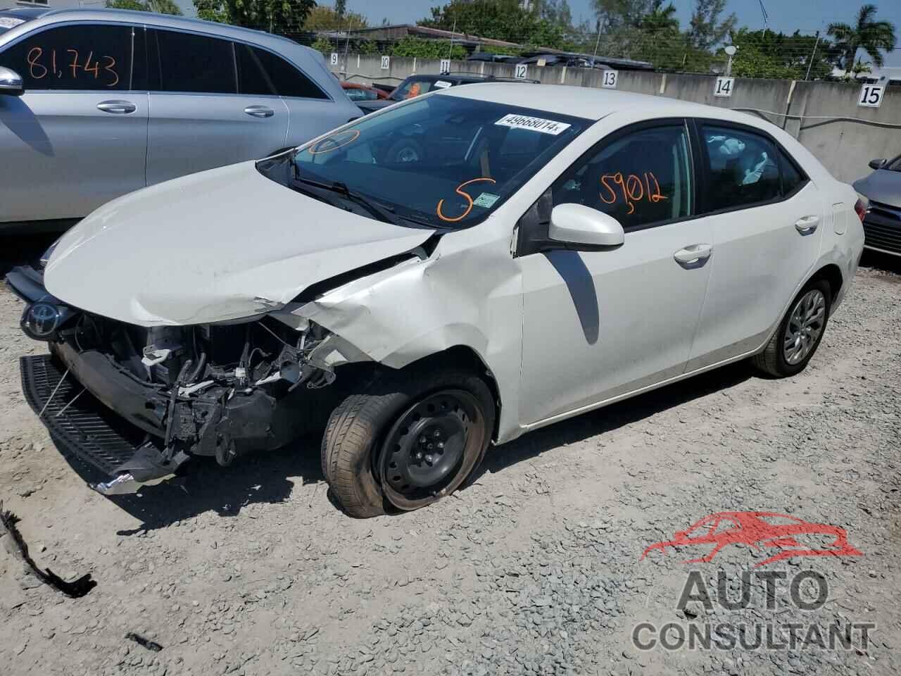 TOYOTA COROLLA 2019 - 5YFBURHE5KP910821