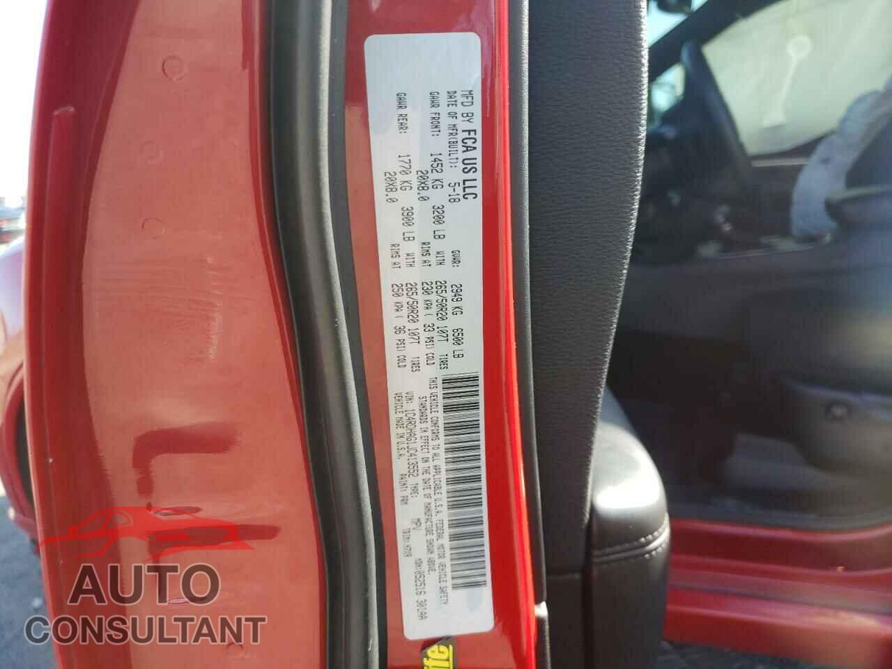 DODGE DURANGO 2018 - 1C4RDHAG1JC413552