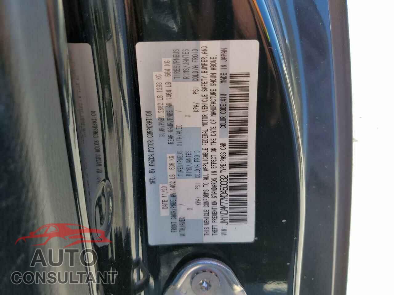 MAZDA MX5 2021 - JM1NDAM77M0450032