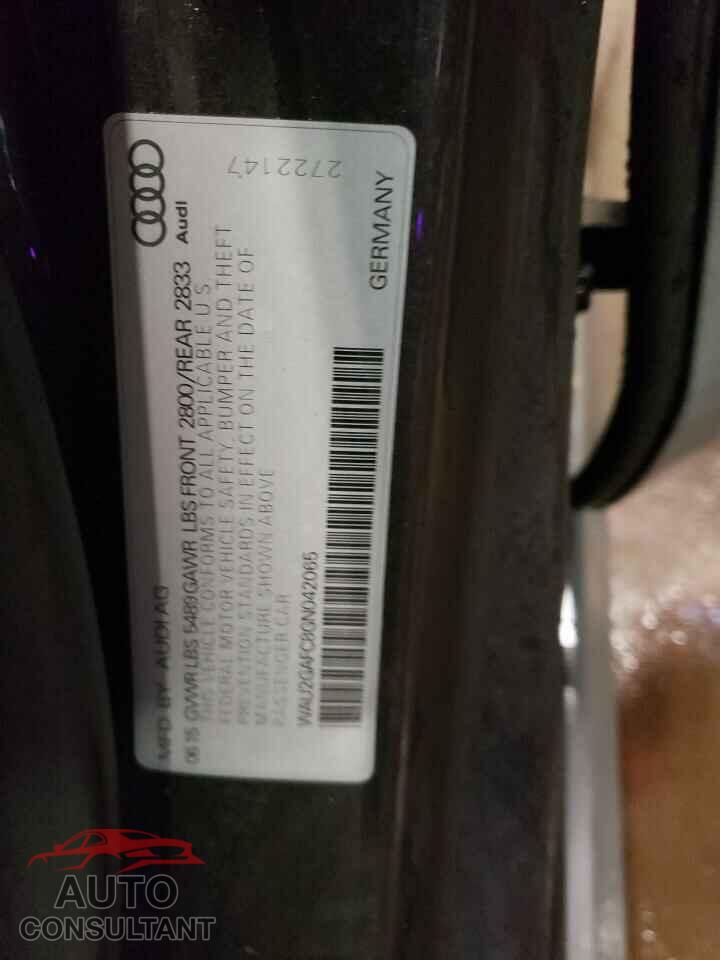 AUDI A7 2016 - WAU2GAFC8GN042065